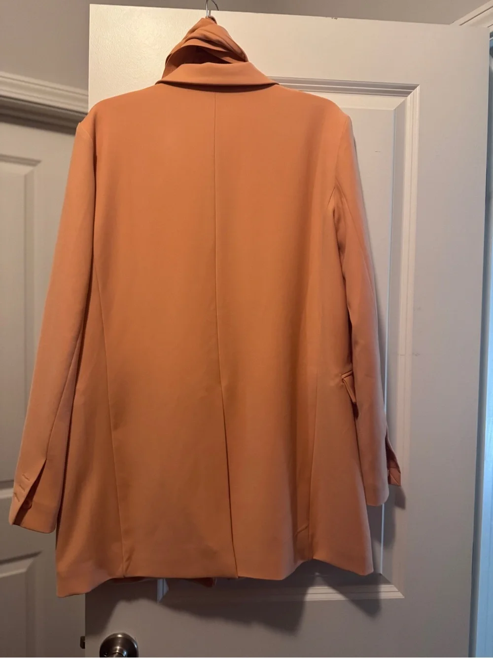 Bbxbrand Peach Oversized Blazer Jacket
